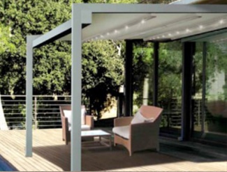 pergola à toile rétractable